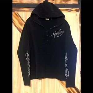 Harley Davidson Hooded Henley